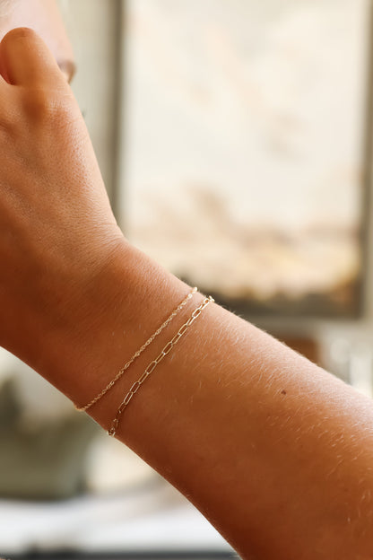 1.2 mm Singapore 14K Solid Gold Permanent Jewelry Chain - By the Inch