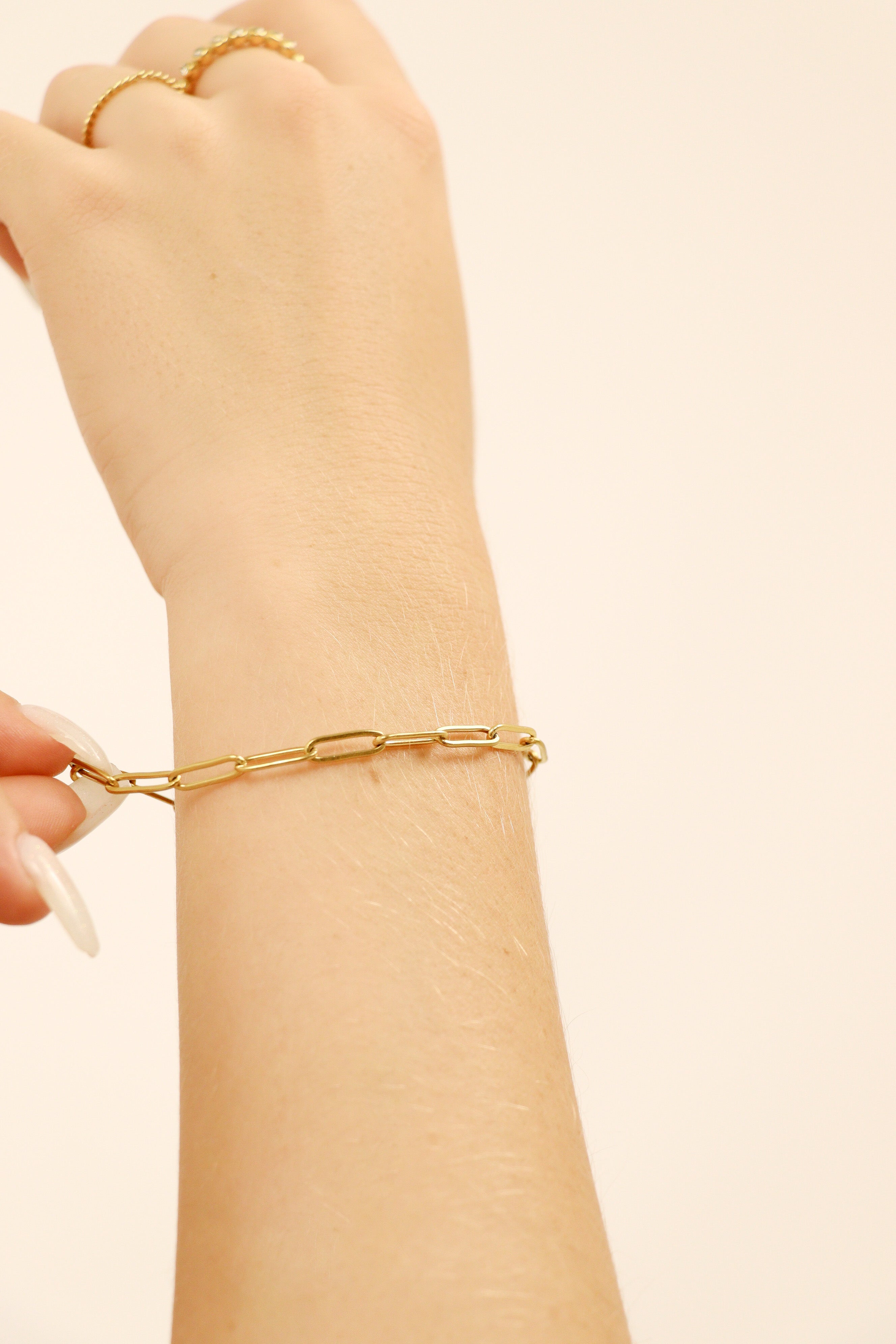 25 pc 18K Gold PVD Coated Stainless Steel Women's Layered Bracelet Set