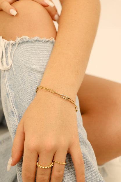 25 pc 18K Gold PVD Coated Stainless Steel Women's Layered Bracelet Set
