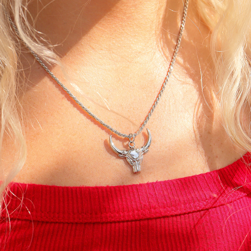 18K Gold PVD Stainless Steel Bull Charm