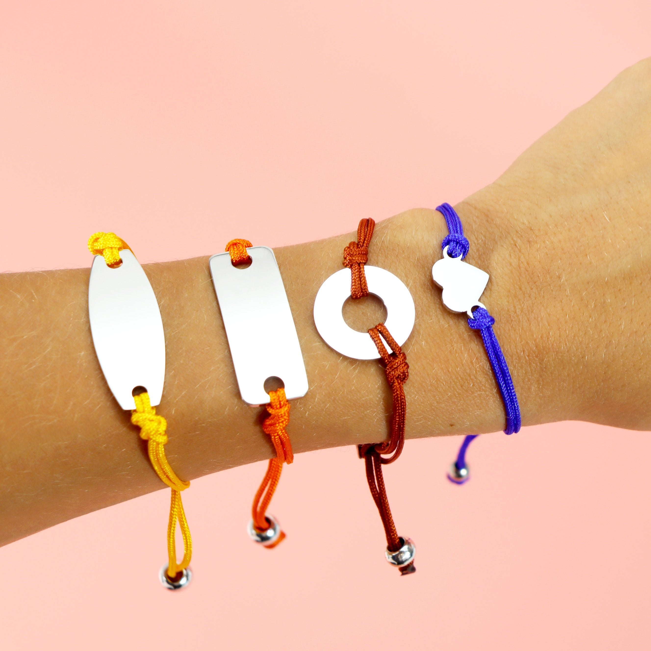 Engravable Oval ID Friendship Bracelet