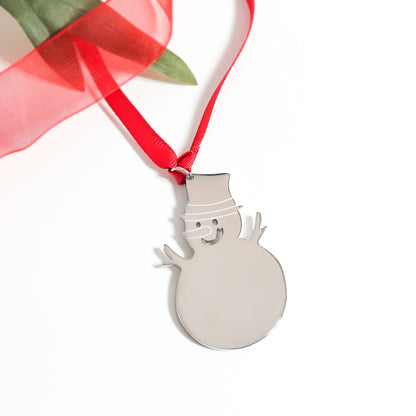 Stainless Steel Engravable Blank Holiday Ornament Bundle