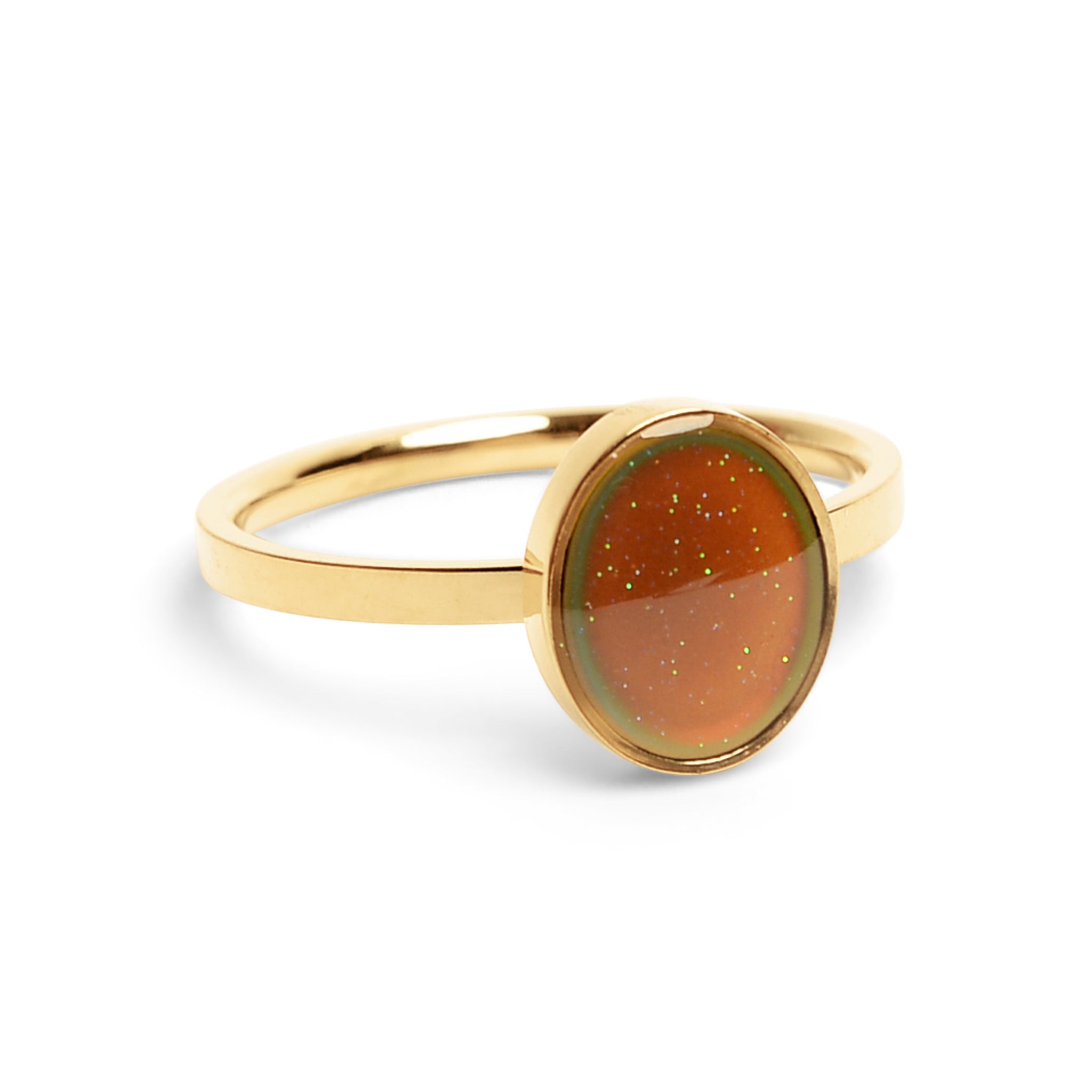 18k Gold PVD Stainless Steel Mood Ring