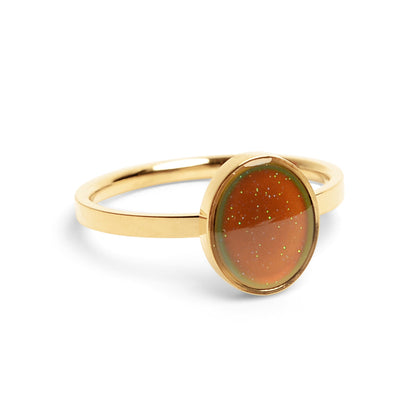 18k Gold PVD Stainless Steel Mood Ring