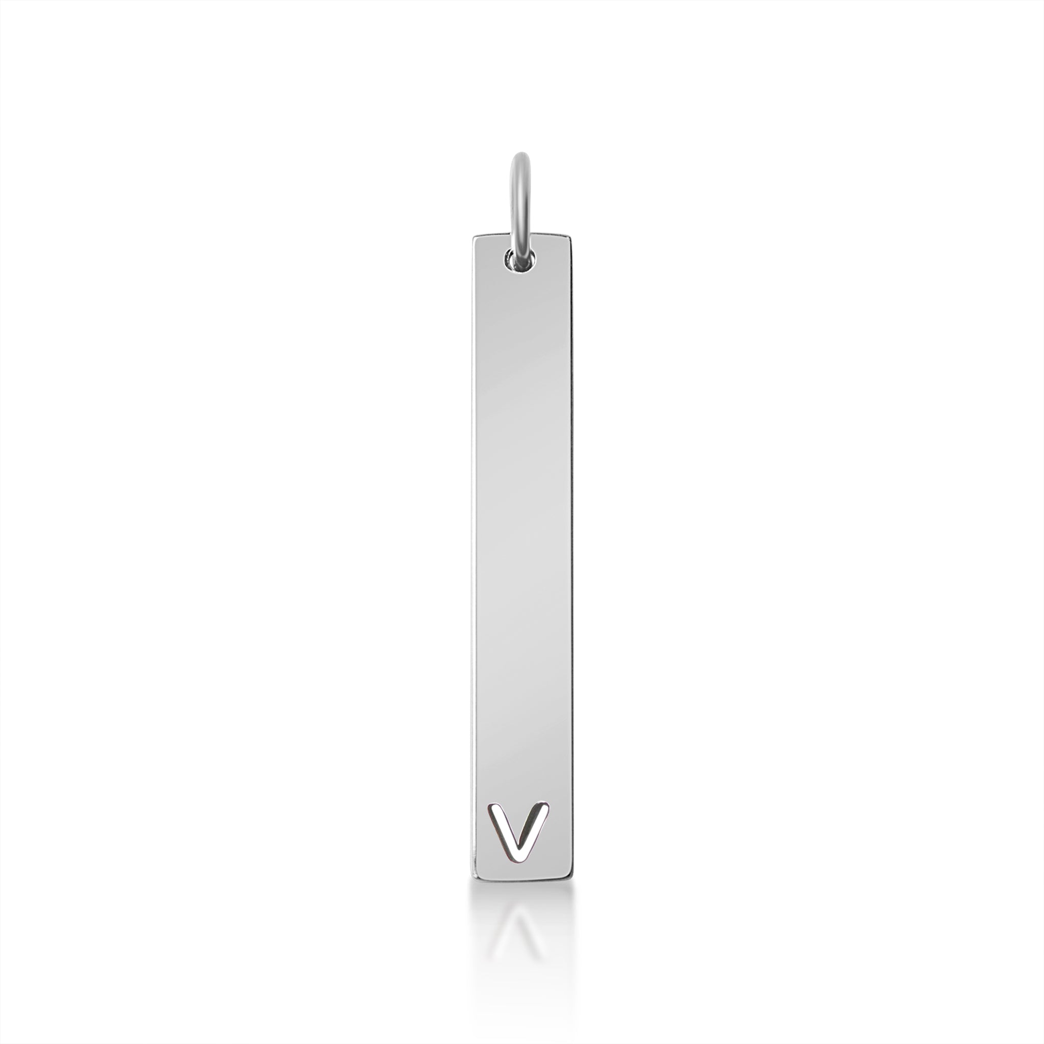 18K PVD Coated Stainless Steel Cutout Initial Pendant