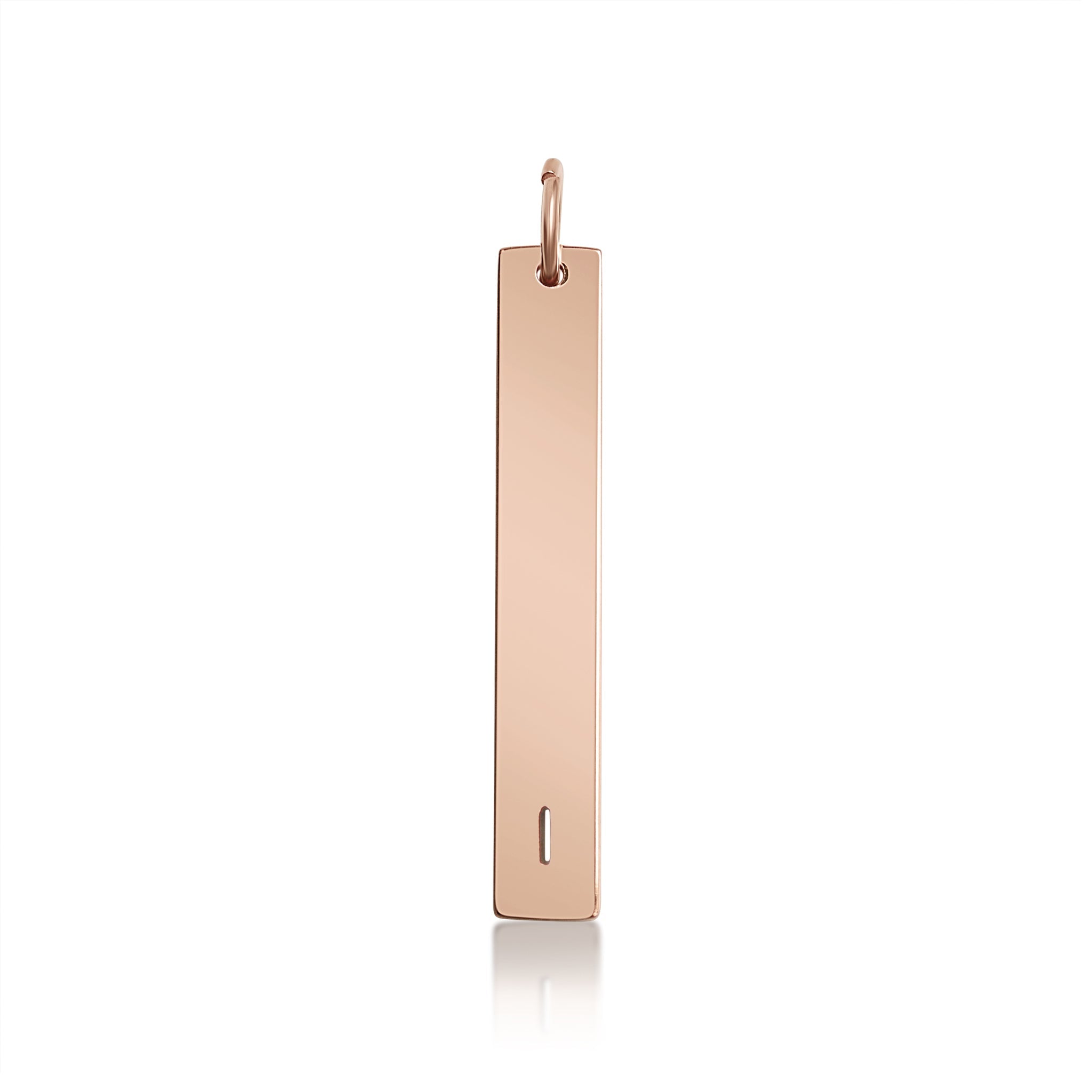 18K PVD Coated Stainless Steel Cutout Initial Pendant
