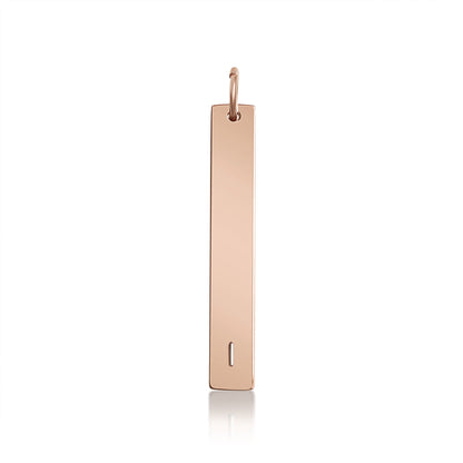 18K PVD Coated Stainless Steel Cutout Initial Pendant