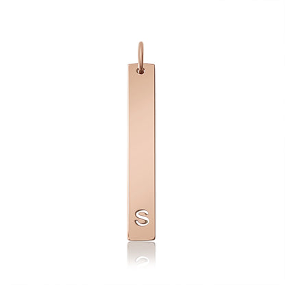 18K PVD Coated Stainless Steel Cutout Initial Pendant