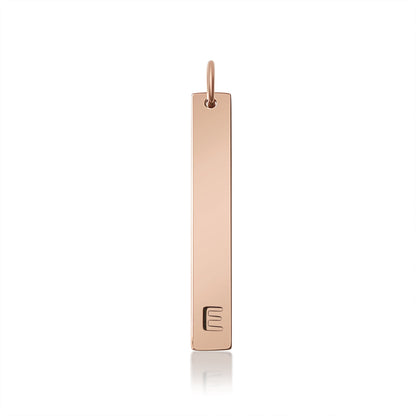 18K PVD Coated Stainless Steel Cutout Initial Pendant