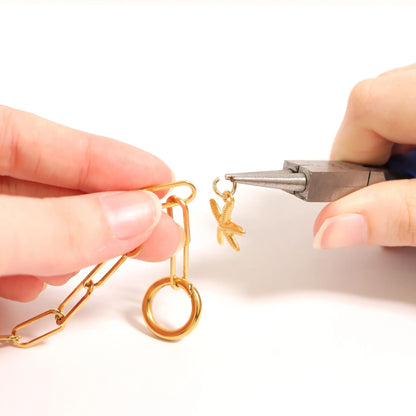 18K Gold PVD Stainless Steel Circle Carabiner