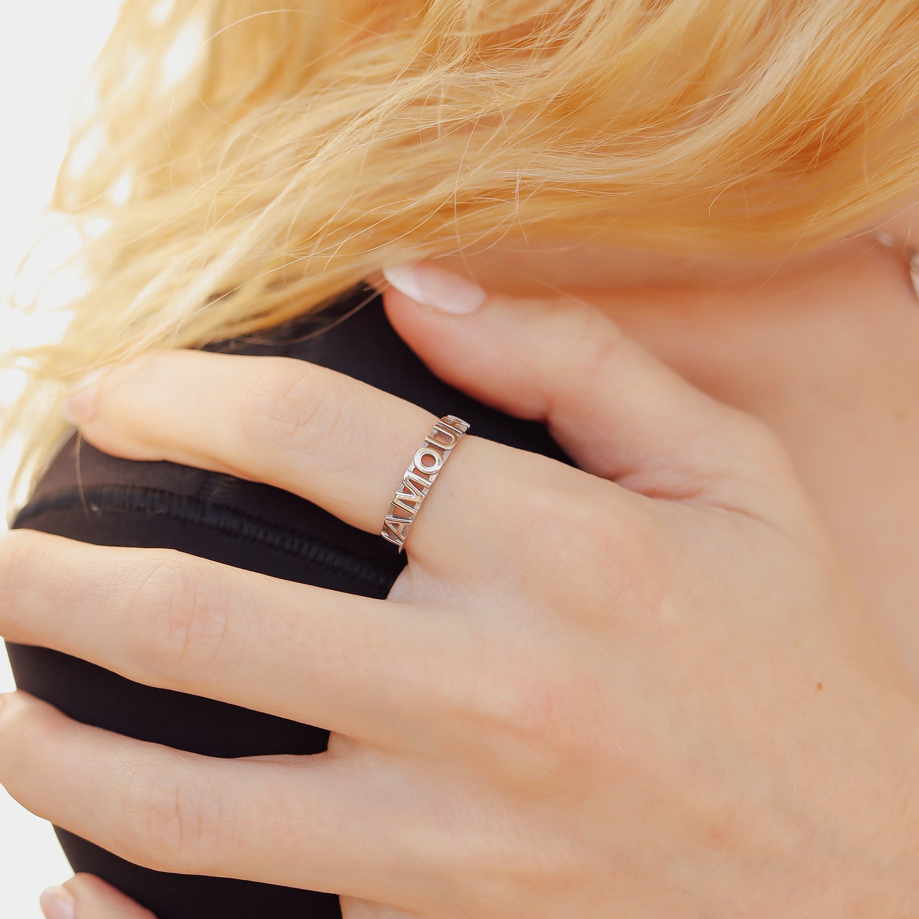 18K Gold PVD Stainless Steel Amour Stacking Ring