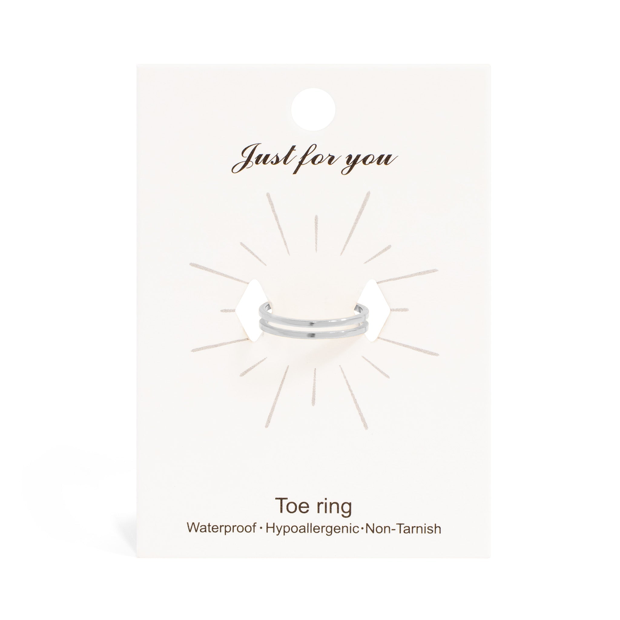 18K Gold PVD Stainless Steel Double Toe Ring