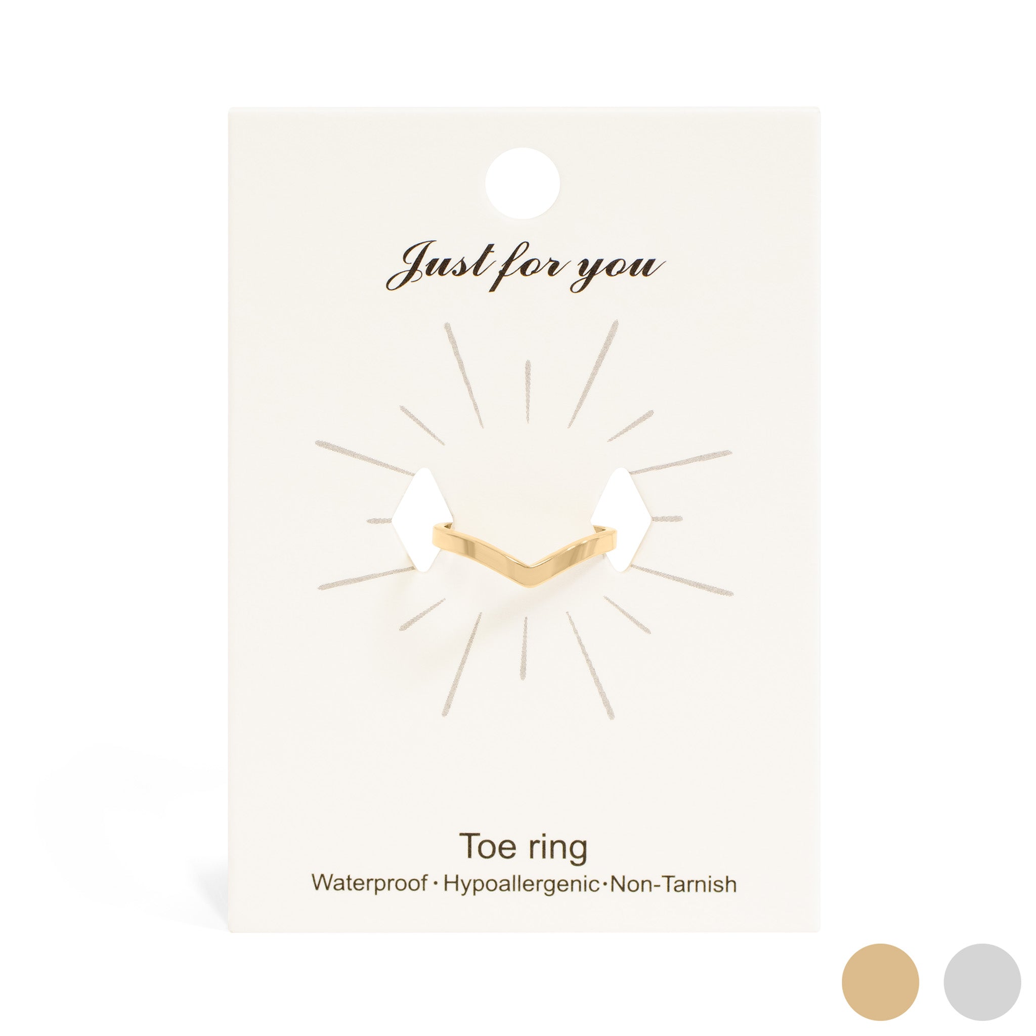 18K Gold PVD Stainless Steel Point Toe Ring