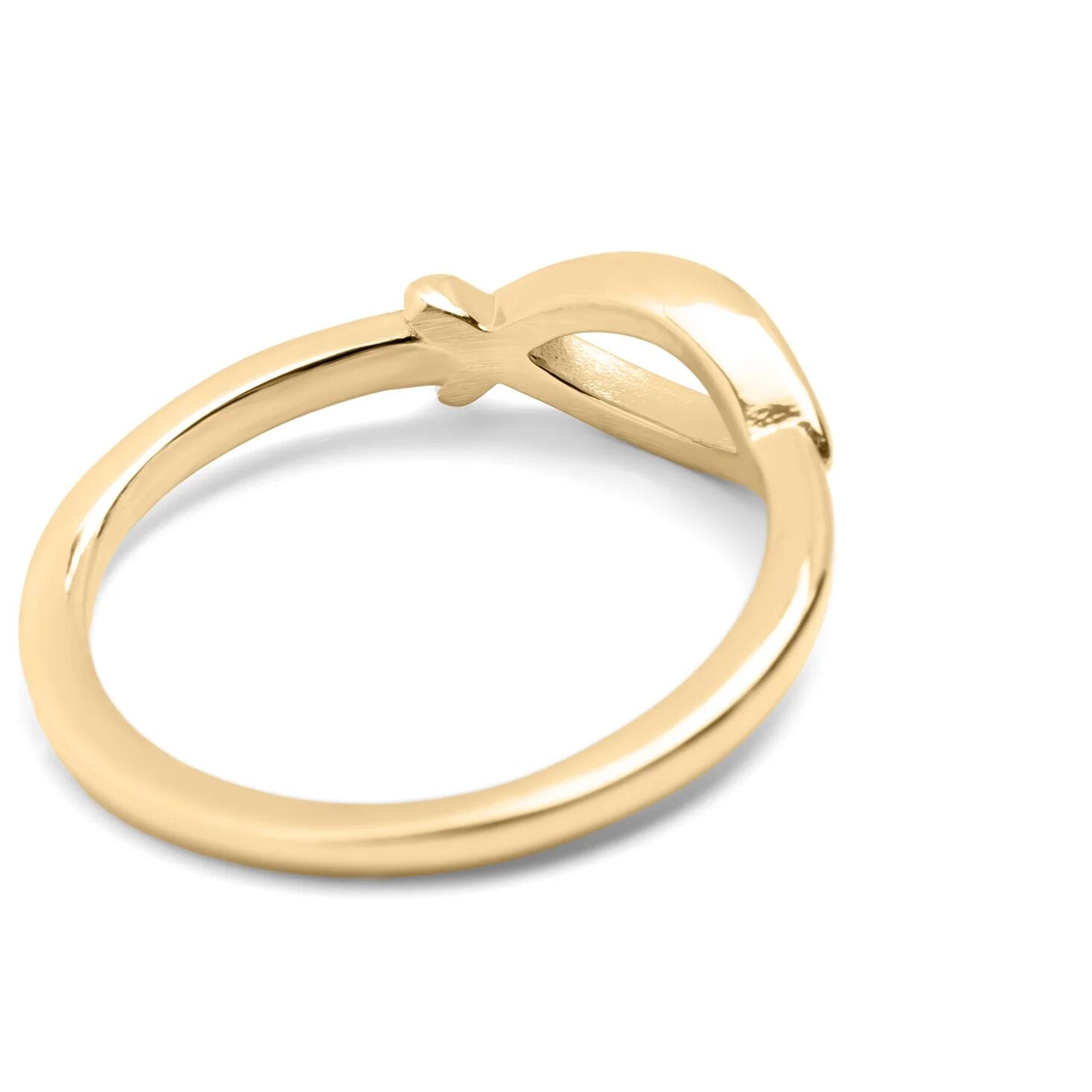 18K Gold PVD Stainless Steel Fish Stacking Ring