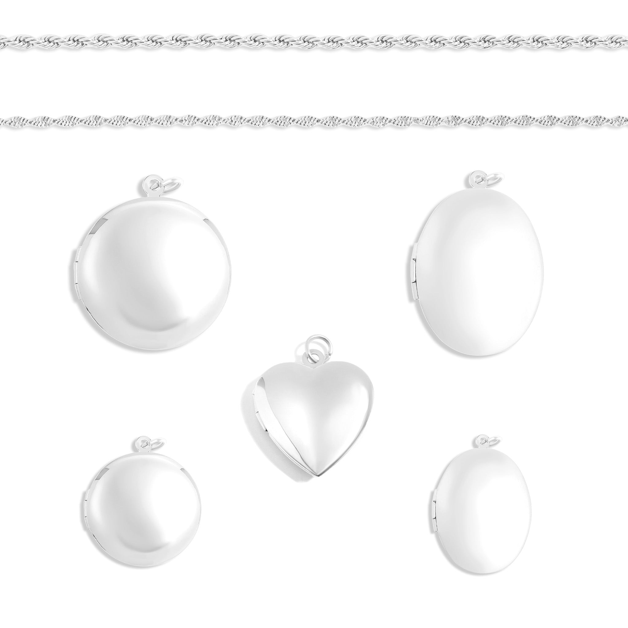 18K Gold PVD Stainless Steel Locket Set