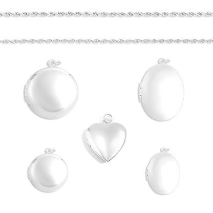 18K Gold PVD Stainless Steel Locket Set