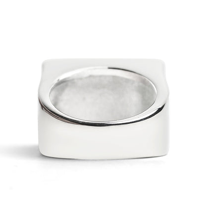 Stainless Steel United States "US" Insignia Signet Ring