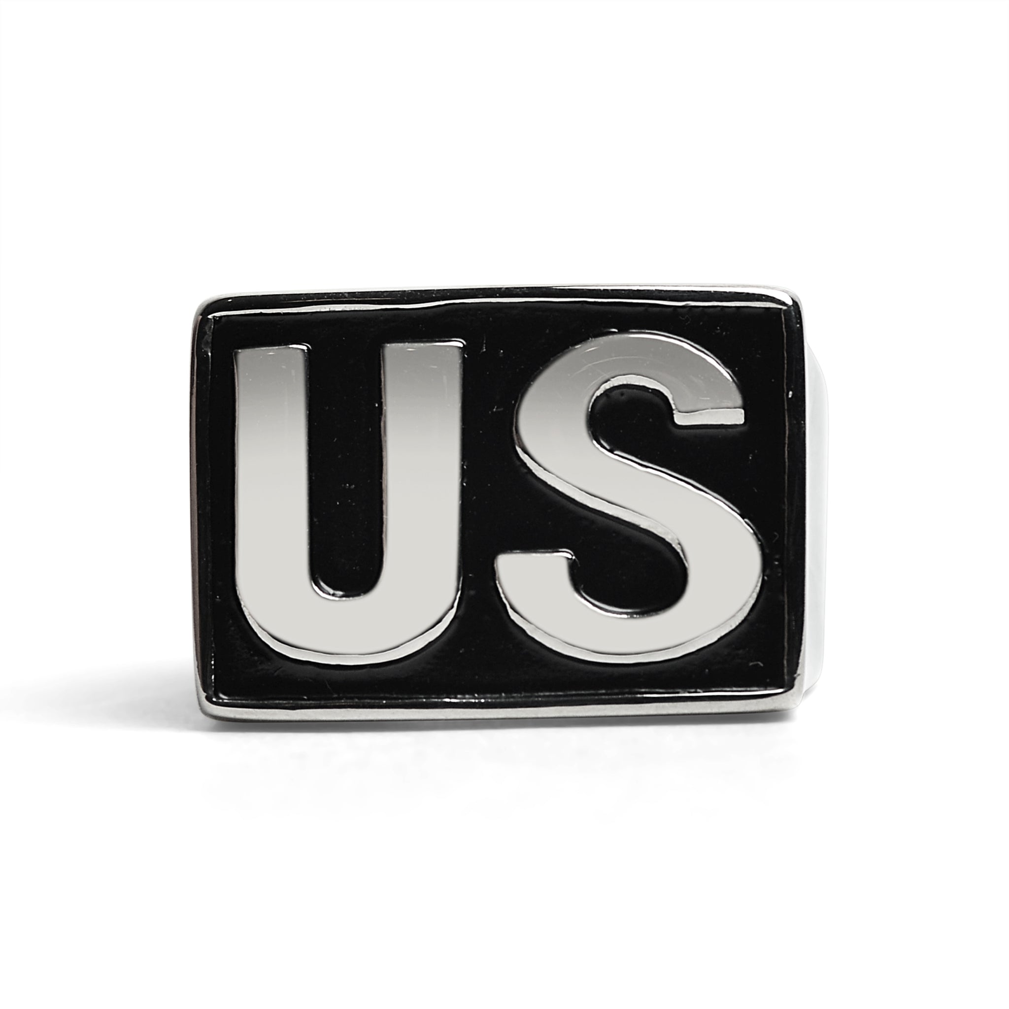 Stainless Steel United States "US" Insignia Signet Ring