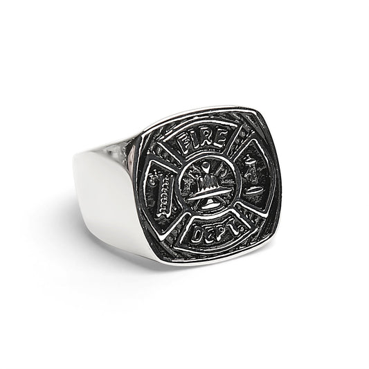 Fire Department Stainless Steel Ring