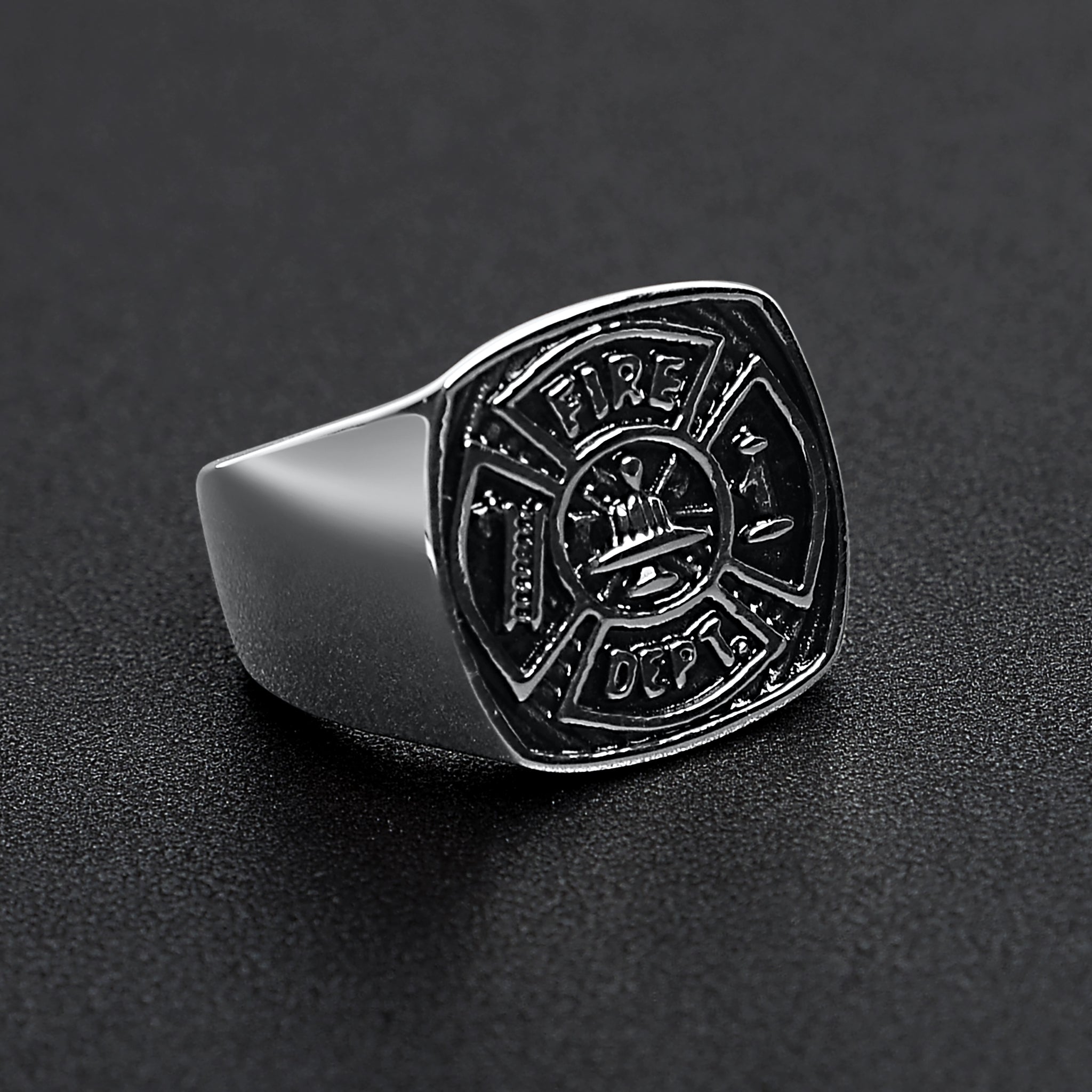 Fire Department Stainless Steel Ring