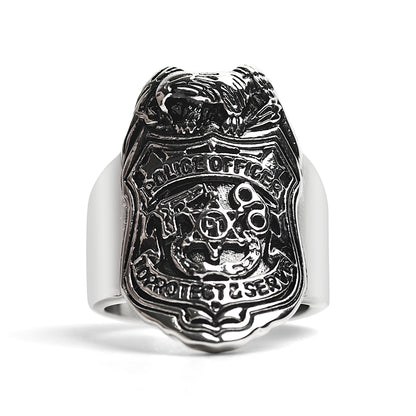 Police officer Stainless Steel Ring