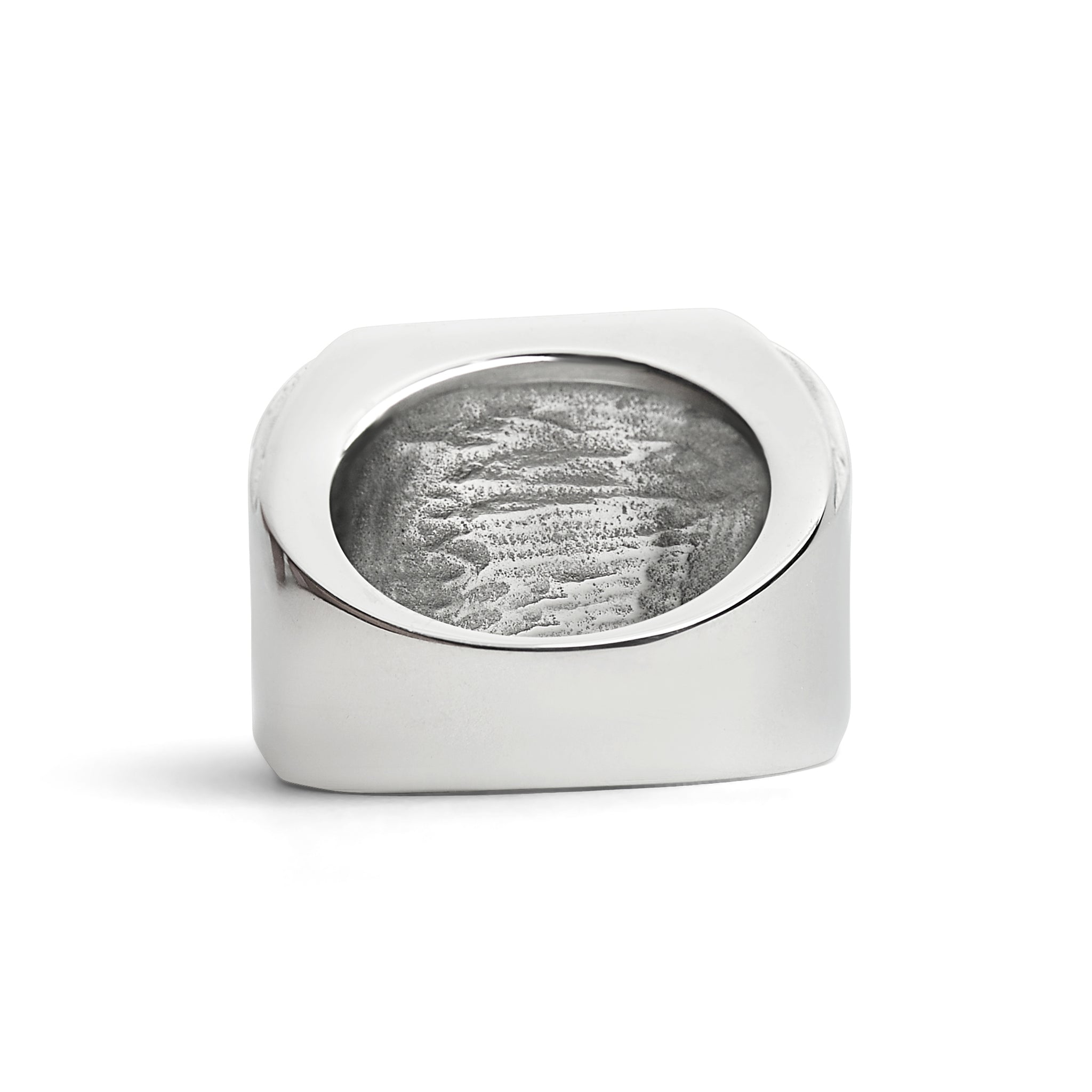 Military Eagle CZ Stone Accents Stainless Steel Ring