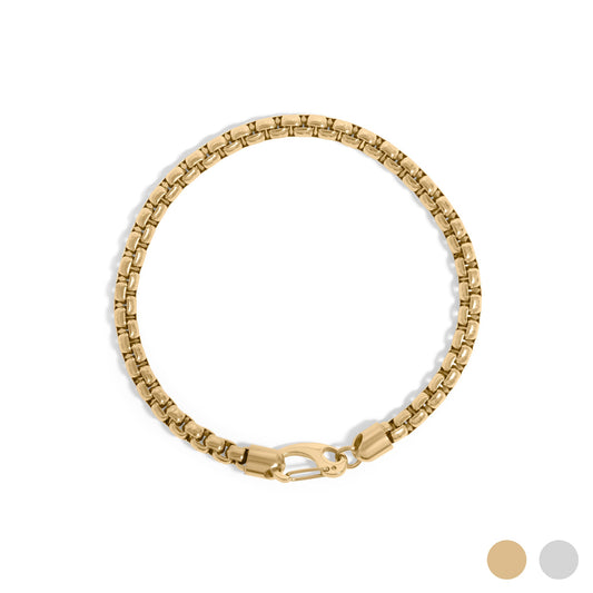 18K Gold PVD Chain Metal Clasp Bracelet