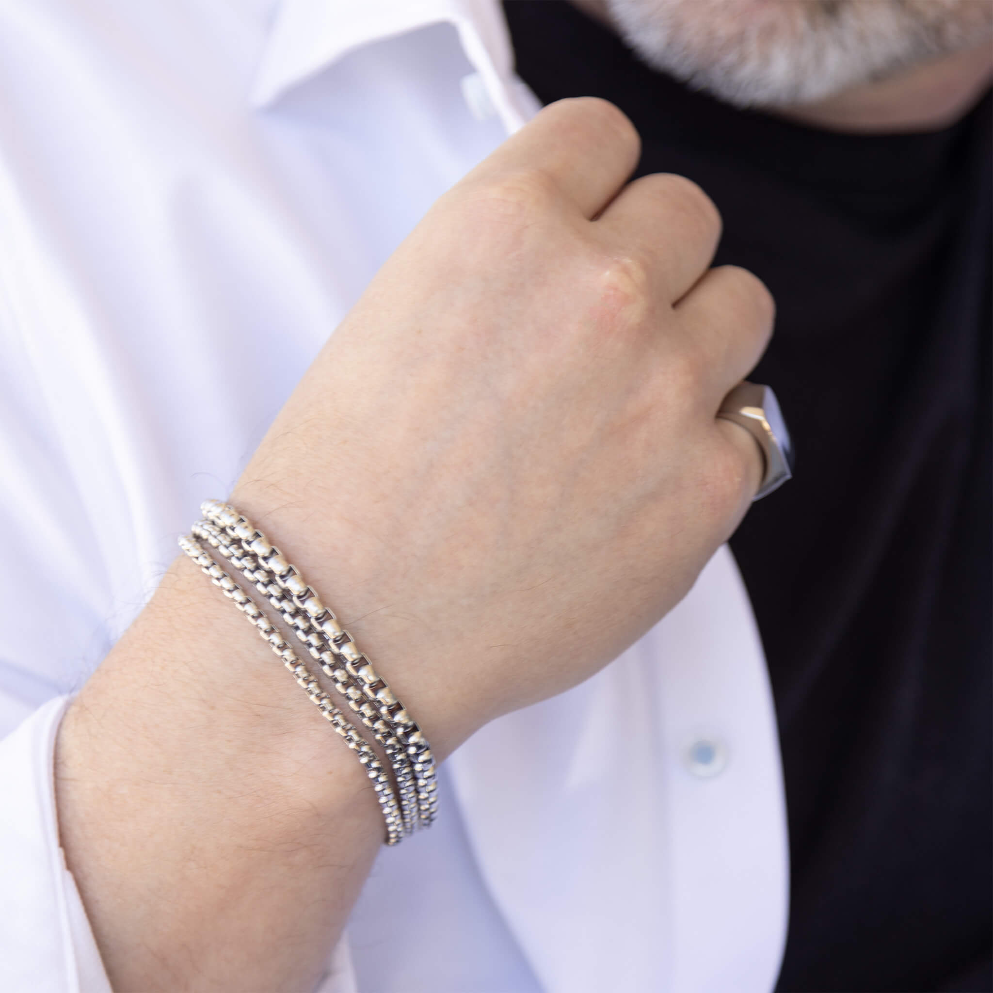 18K Gold PVD Stainless Steel Chain Metal Clasp Bracelet