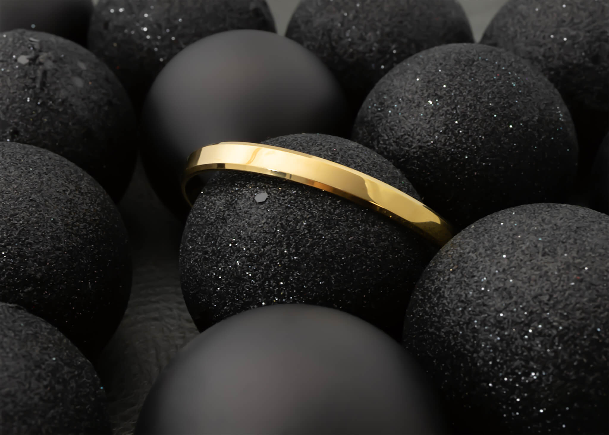 18K Gold PVD Mens Metal Cuff Bracelet
