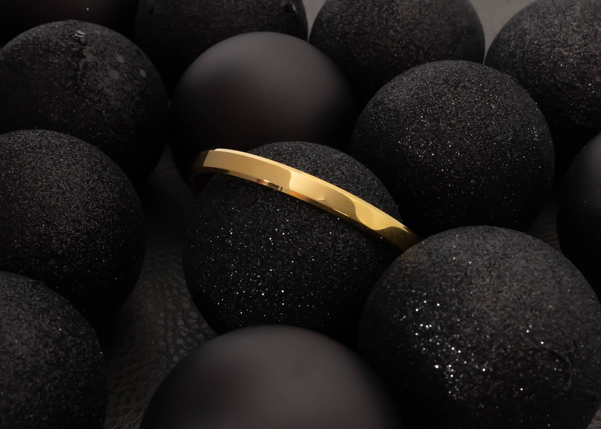 18K Gold PVD Mens Metal Cuff Bracelet