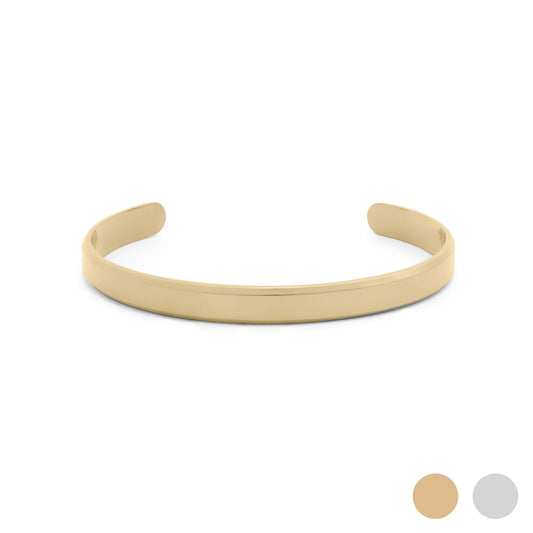 18K Gold PVD Mens Metal Cuff Bracelet