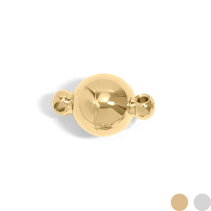 18K Gold PVD Stainless Steel Round Magnetic Clasp