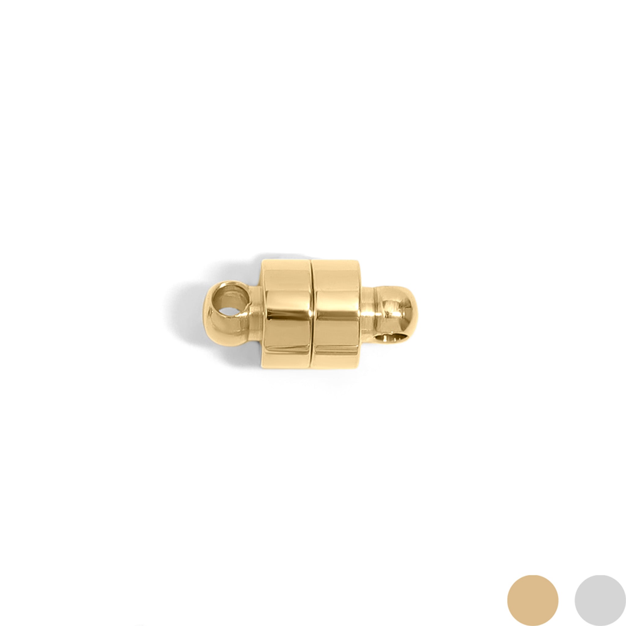 18K Gold PVD Stainless Steel Circle Magnetic Clasp