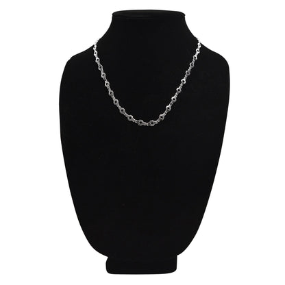Stainless Steel Hexagon Fancy Chain Necklace