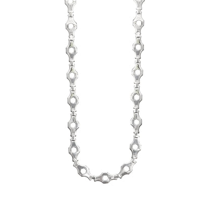 Stainless Steel Hexagon Fancy Chain Necklace