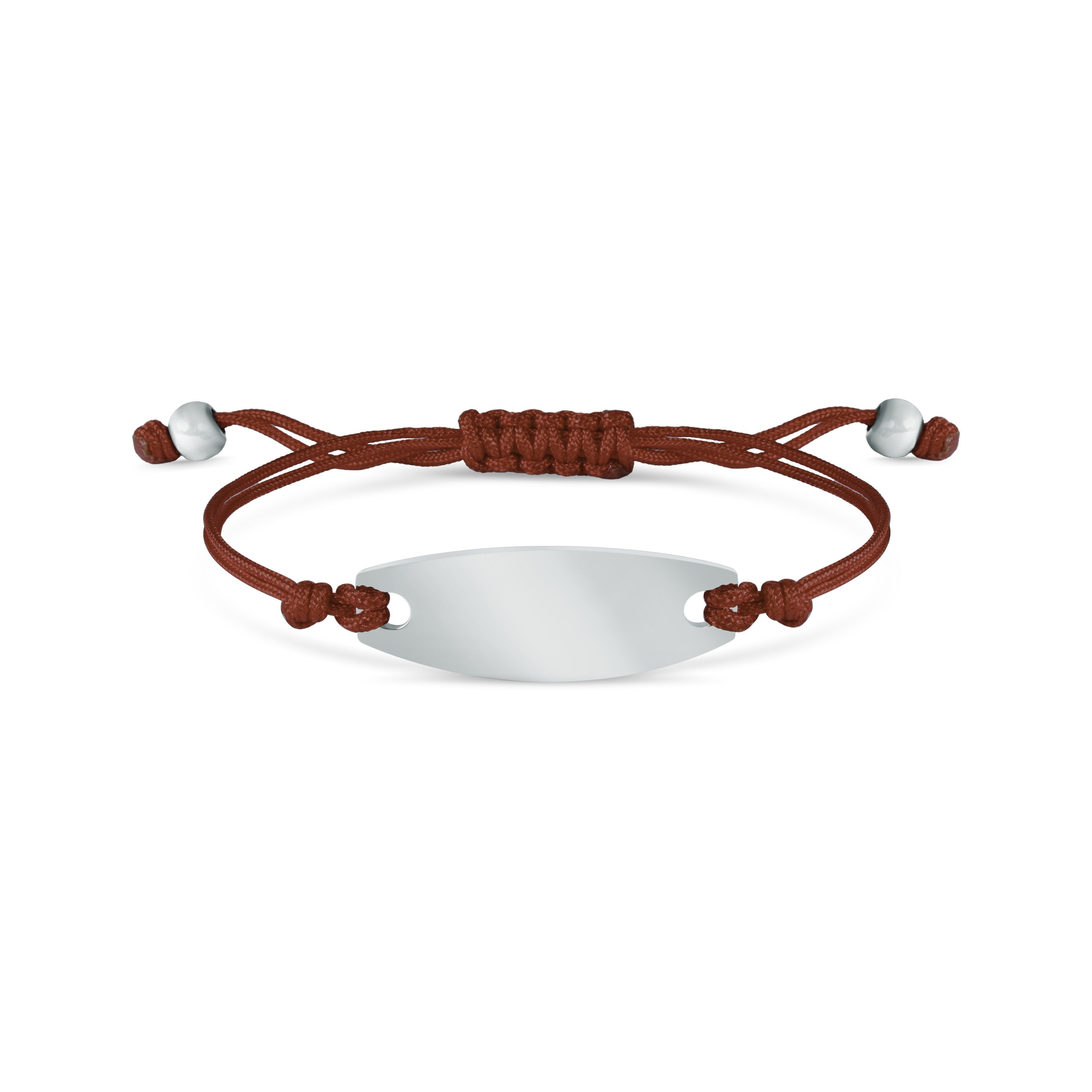 Engravable Oval ID Friendship Bracelet