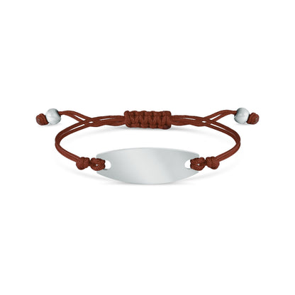 Engravable Oval ID Friendship Bracelet