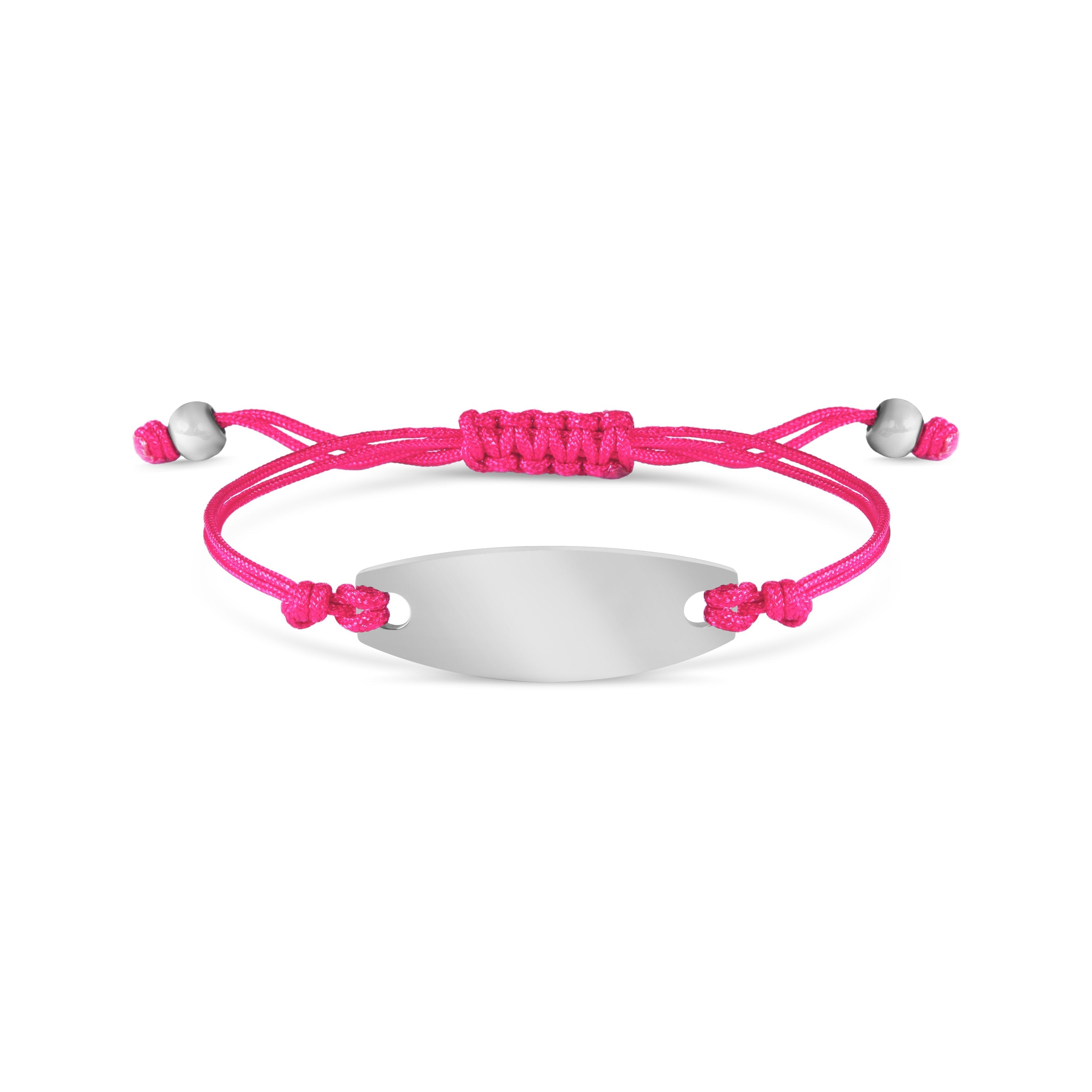 Engravable Oval ID Friendship Bracelet