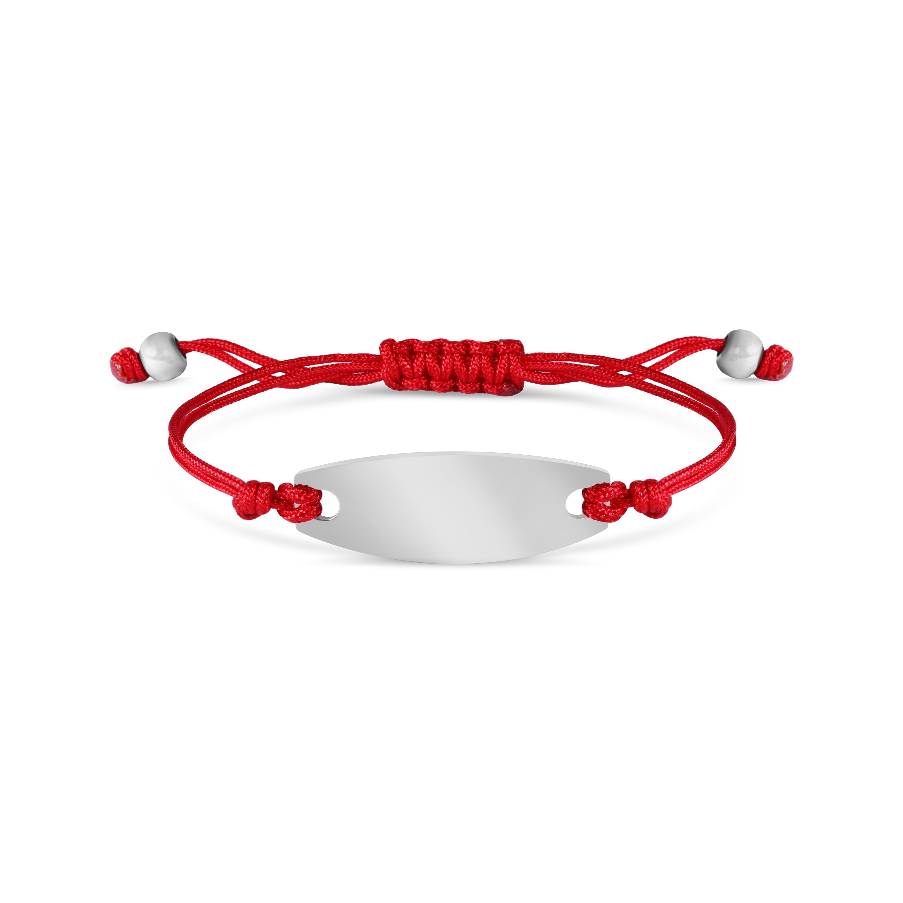 Engravable Oval ID Friendship Bracelet