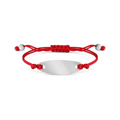 Engravable Oval ID Friendship Bracelet