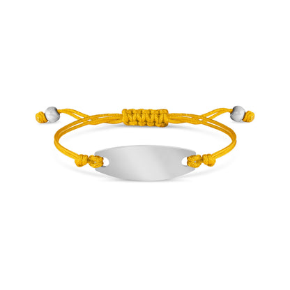 Engravable Oval ID Friendship Bracelet