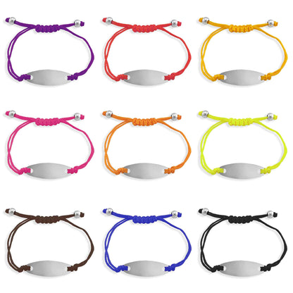 Engravable Oval ID Friendship Bracelet