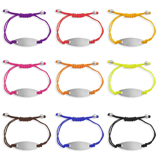 Engravable Oval ID Friendship Bracelet
