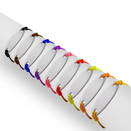 Engravable Oval ID Friendship Bracelet