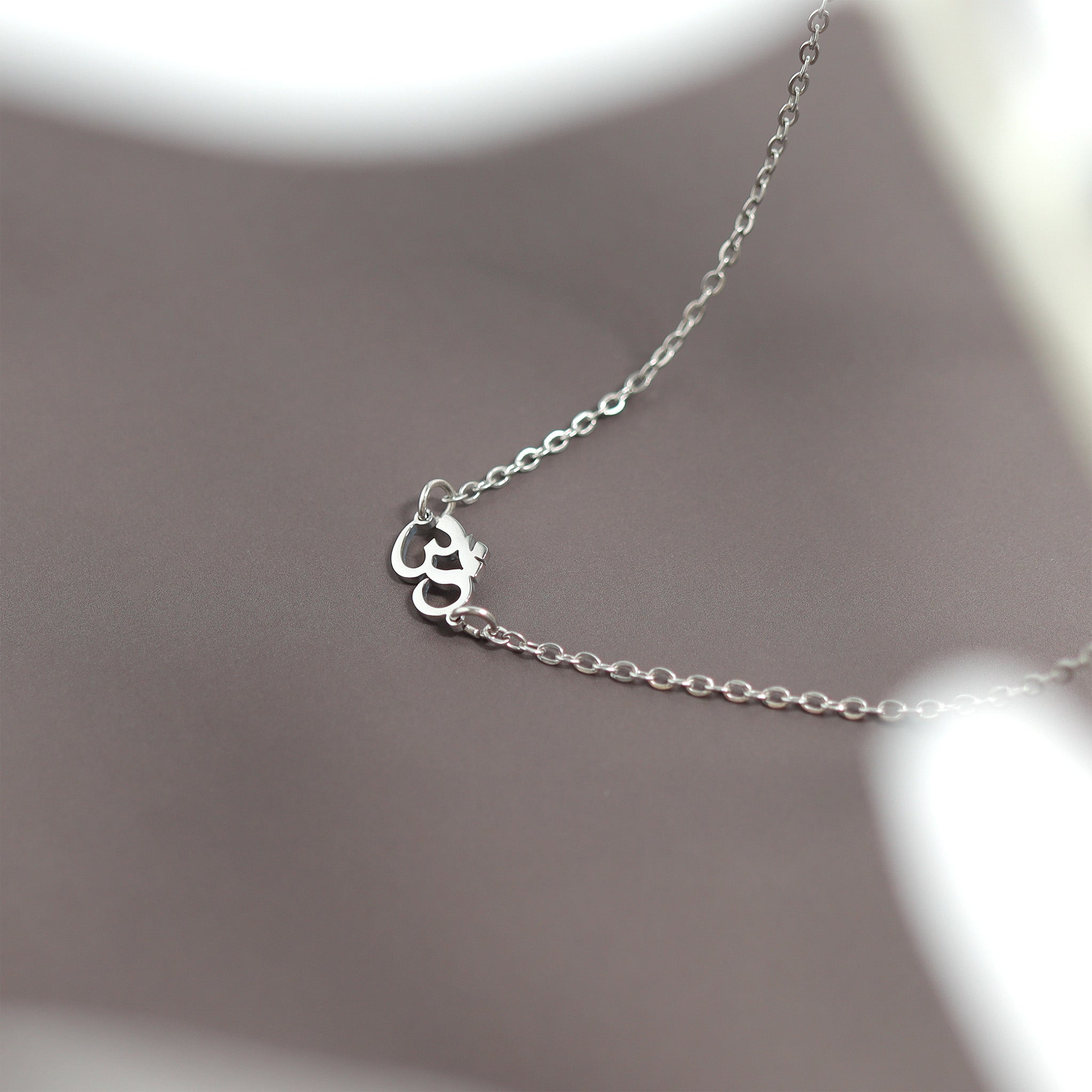 18K Gold Stainless Steel Om Connector Charm