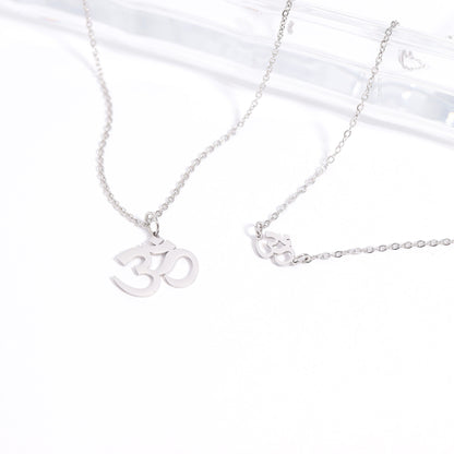 18K Gold Stainless Steel Om Connector Charm