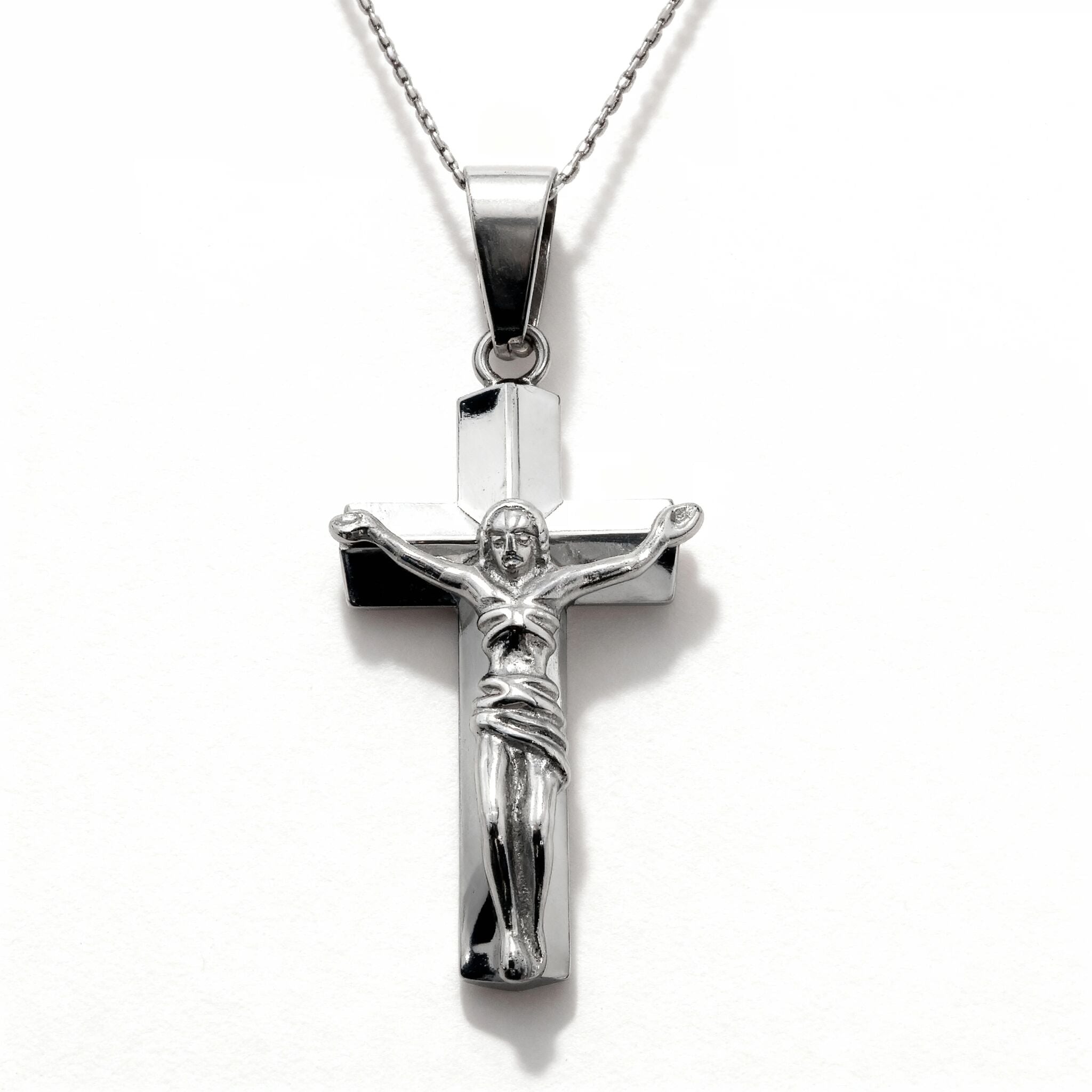 Stainless Steel Crucifix Cross Pendant