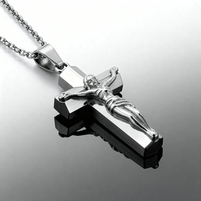 Stainless Steel Crucifix Cross Pendant