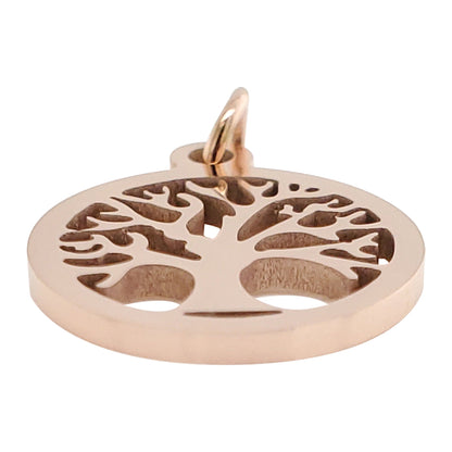 18K Gold PVD Coated Stainless Steel Tree of Life Charm