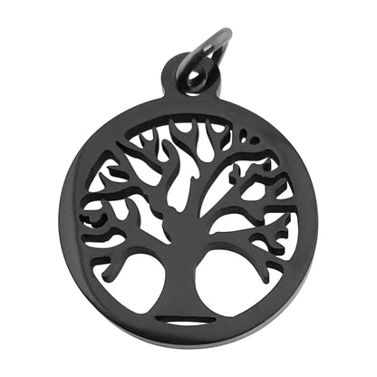18K Gold PVD Coated Stainless Steel Tree of Life Charm